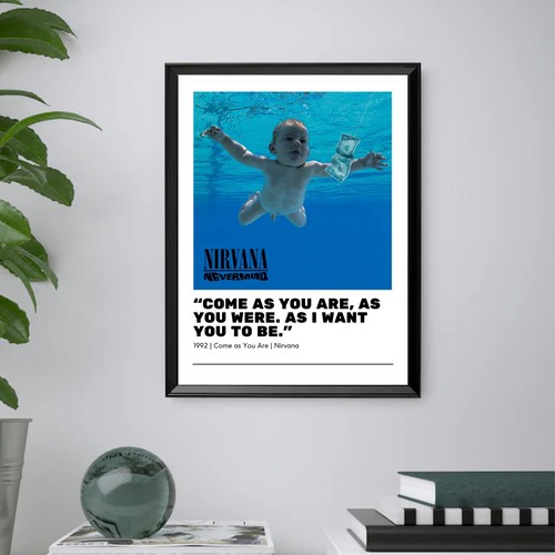 Nirvana quadro stampa poster - nirvana,